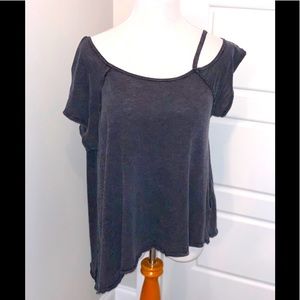 Free People asymmetrical cotton top